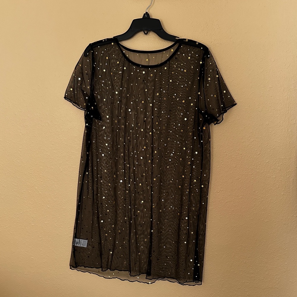 Mesh Swim Cover Up, Gold Stars, Reputation Era